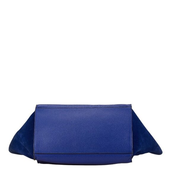 CELINE Blue Leather Shoulder Bag - Picture 3 of 8